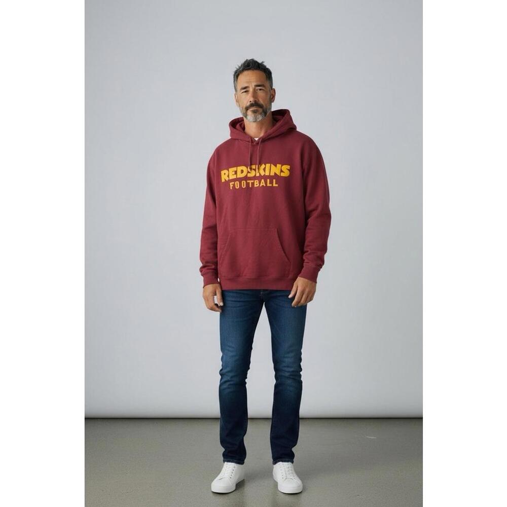 Vintage Nike 90s Washington‎ Redskins Hoodie Sweatshirt Size XL Red